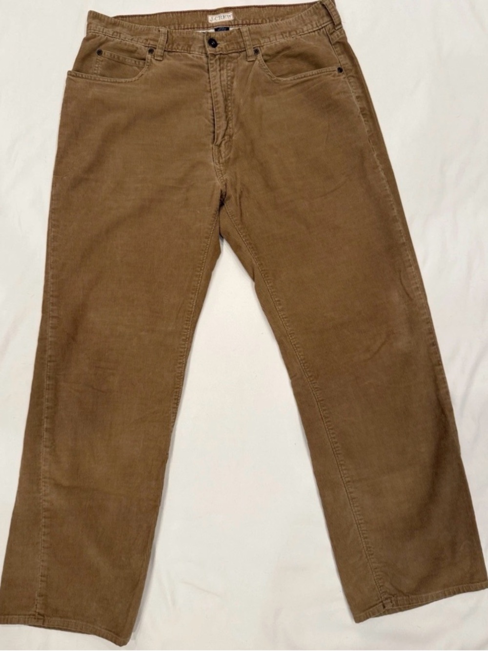 Vtg J. Crew Men’s Tan 34 x 30 Corduroy Straight Vintage Cord - Picture 3 of 10